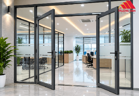 Cửa nhôm kính văn phòng: Giải pháp cho không gian làm việc